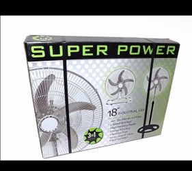 3 in 1 ( Floor , Table, Wall) 18" 5 Blades Heavy Duty Industrial Fan - New