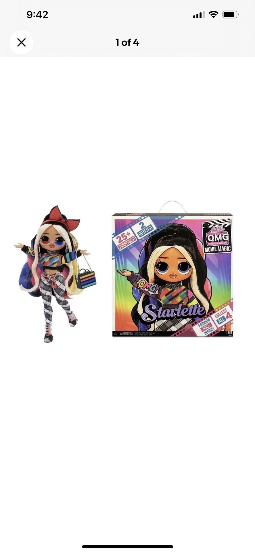 LOL Surprise OMG Movie Magic Starlette Fashion Doll 25 Surprises