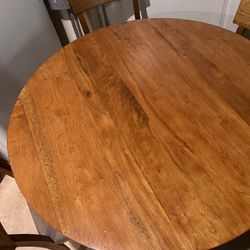 Real Wood Table & 4 Chairs