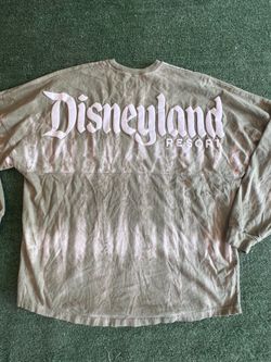 Disneyland Resort Tie Dye Olive Green long sleeve tee