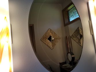 Hand Painted Custom Bathroom Lights