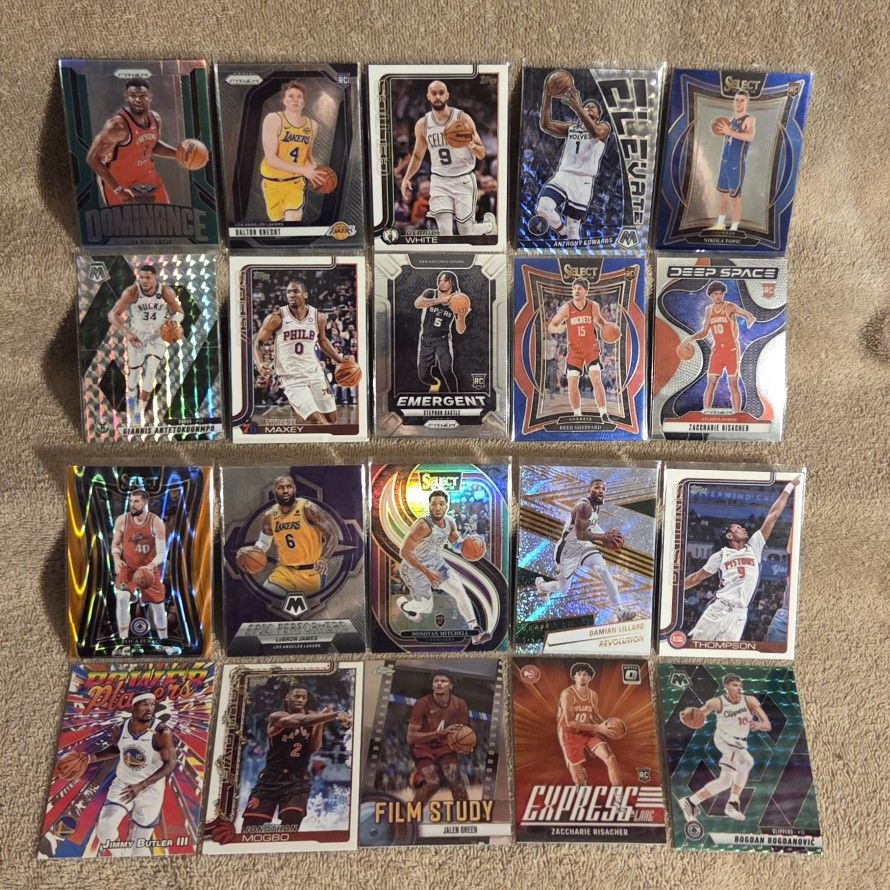 ONLY $2 EACH BASKETBALL CARDS FROM TOPPS & PANINI BRANDS SEE ALL 5 PICTURES LETS MAKE SOME DEALS