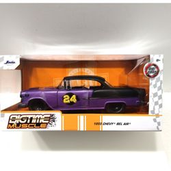 Jada Toys / Big Time Muscle 1:24 Scale '1955 Chevy Bel Air' #24' *NEW*