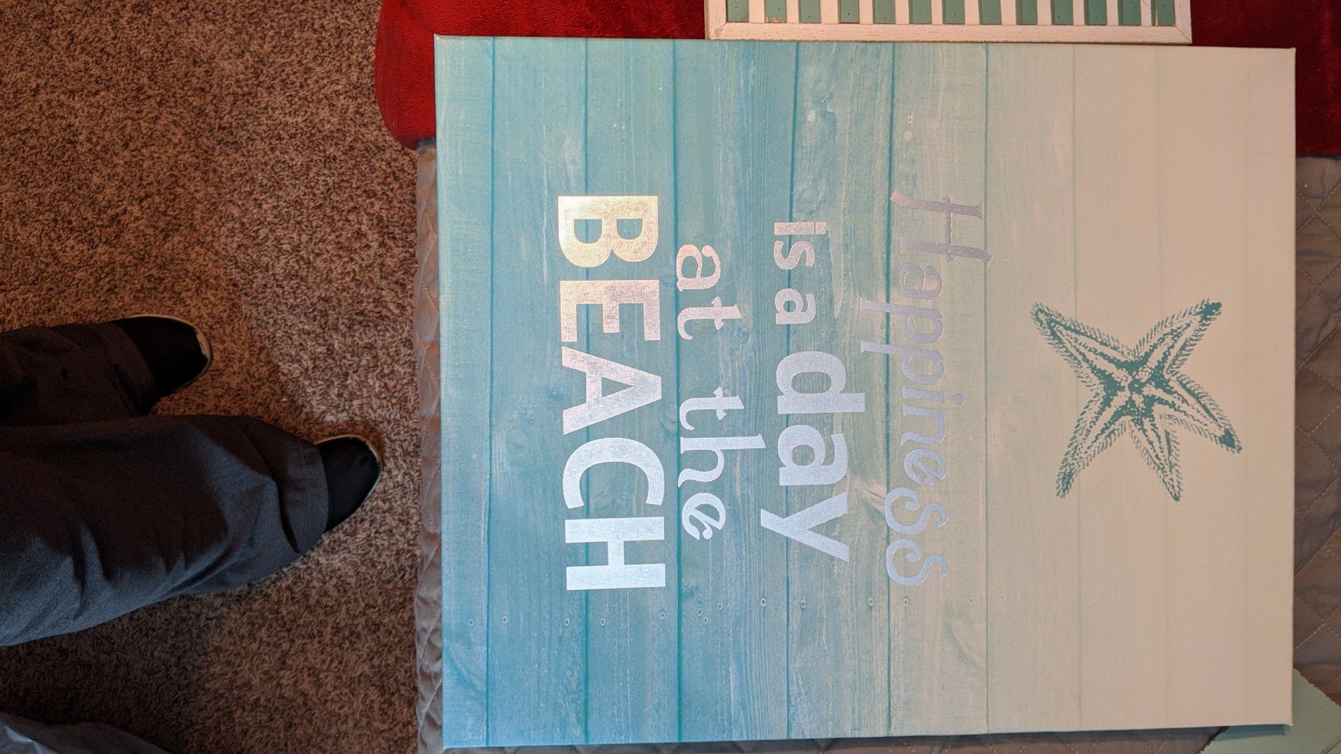 Beach theme canvas print
