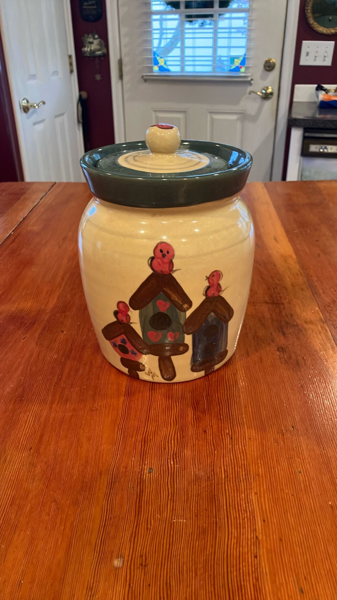 Hand painted Cookie Jar 