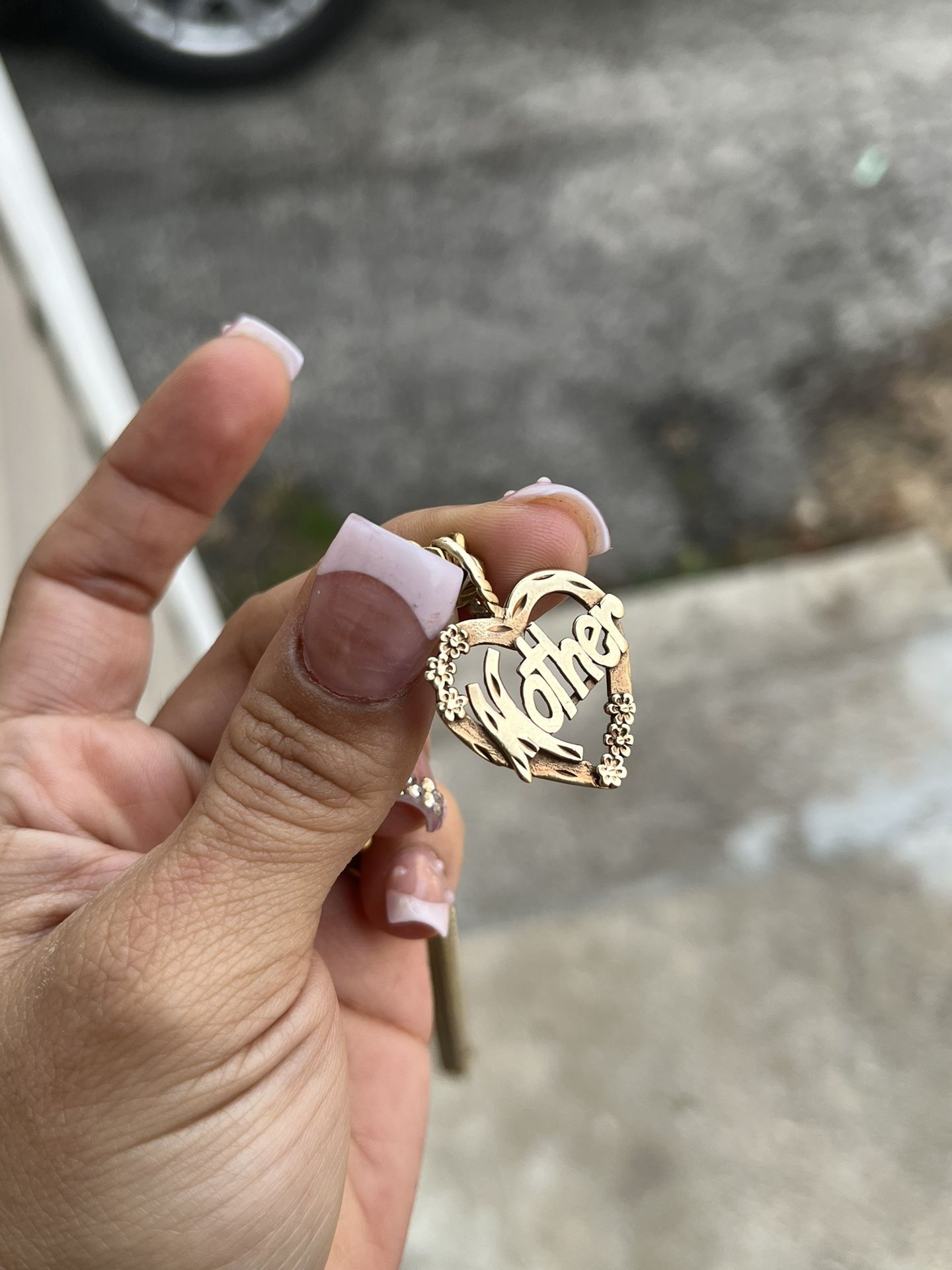 14k Gold “Mother” Charm