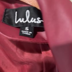 Lulus Faux Leather Jacket 