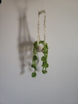 Boho Car Plant Crochet Hanging Basket