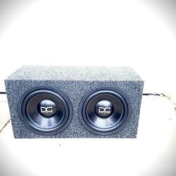 2 12 DC AUDIO Subs In Box Sealed NEW