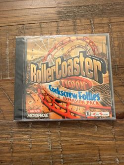 RollerCoaster Tycoon Corkscrew Follies Expansion Pack PC Brand New Sealed Windows 95/98