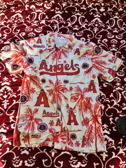 Los Angeles Angels Hawaiian Button-Up Shirt