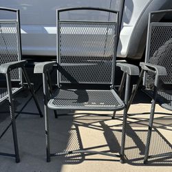 MCM Vintage Metal Folding Chairs 