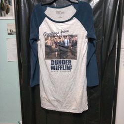 Dunder Mifflin The Office Women's Sleep Shirt Pajama Nightgown Size Large.
