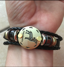 12 Constellations Multilayer Leather Bracelet, Capricorn