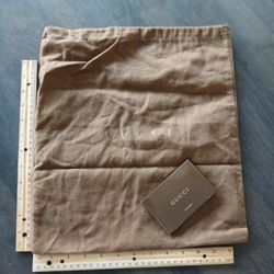 Vintage "Gucci" Shoe Dust Drawstring Cloth Bag