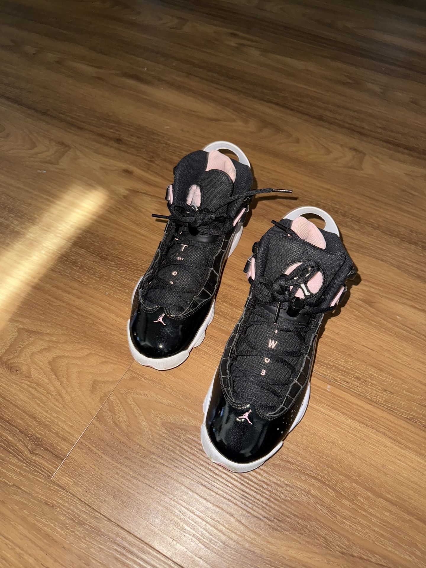 Jordan 6 Rings Black Pink