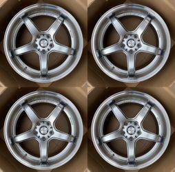 Set of 18 Inch Work T5R Style Wheels 5x114.3 18x8.5 +28 Rims