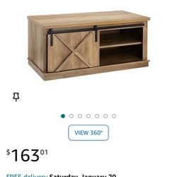 Rock point Coffee Table With Sliding Door  