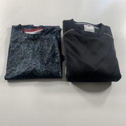 Majestic Cage Sweater w/ Mizuno Drylite Baseball Shirt Black Youth X-Large NEW