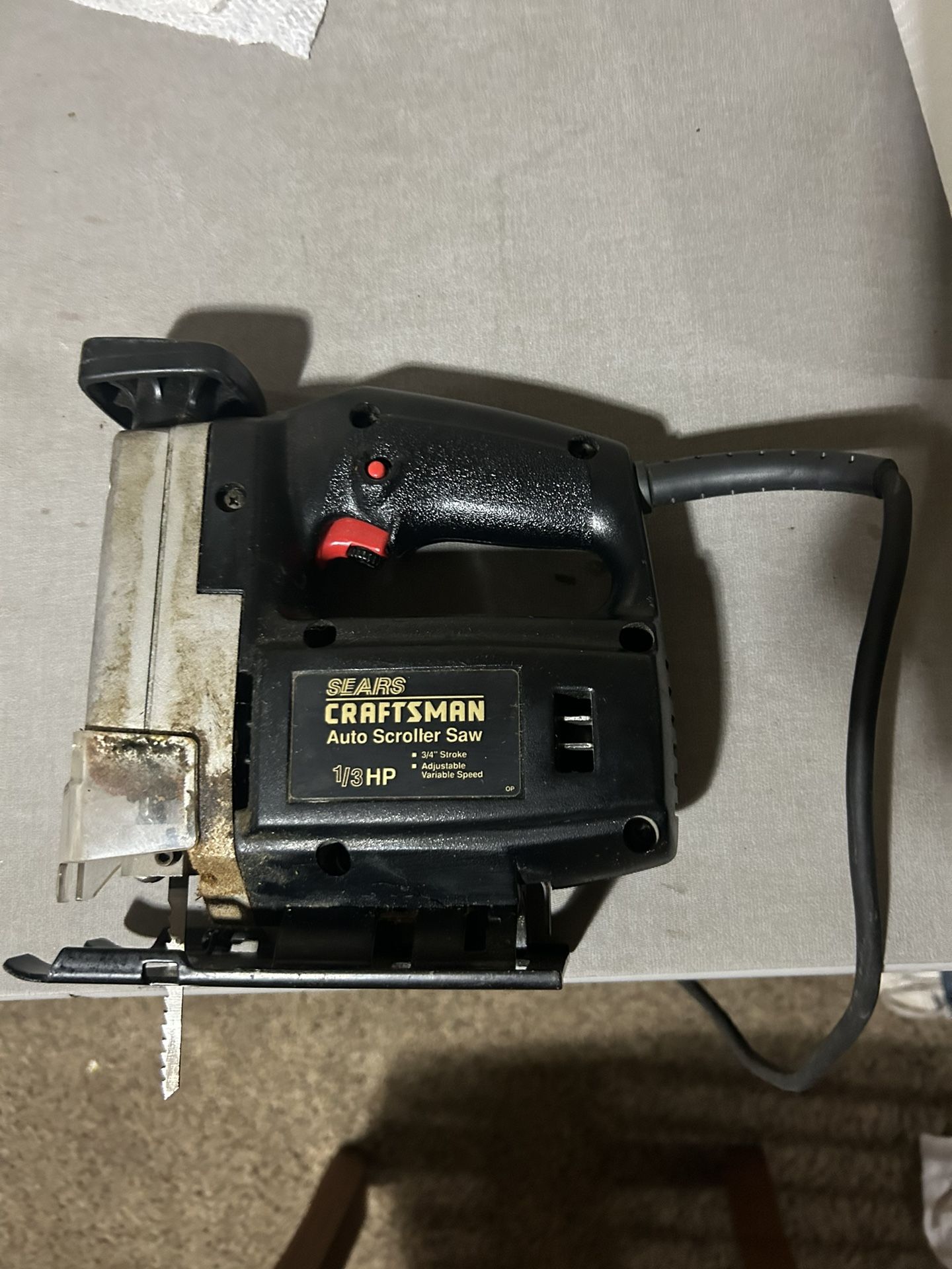 Scroller Saw Craftsman 1/3 HP