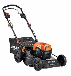 ATLAS 80V Brushless Cordless 21 In. Self-Propelled Lawn Mower w battery and charger