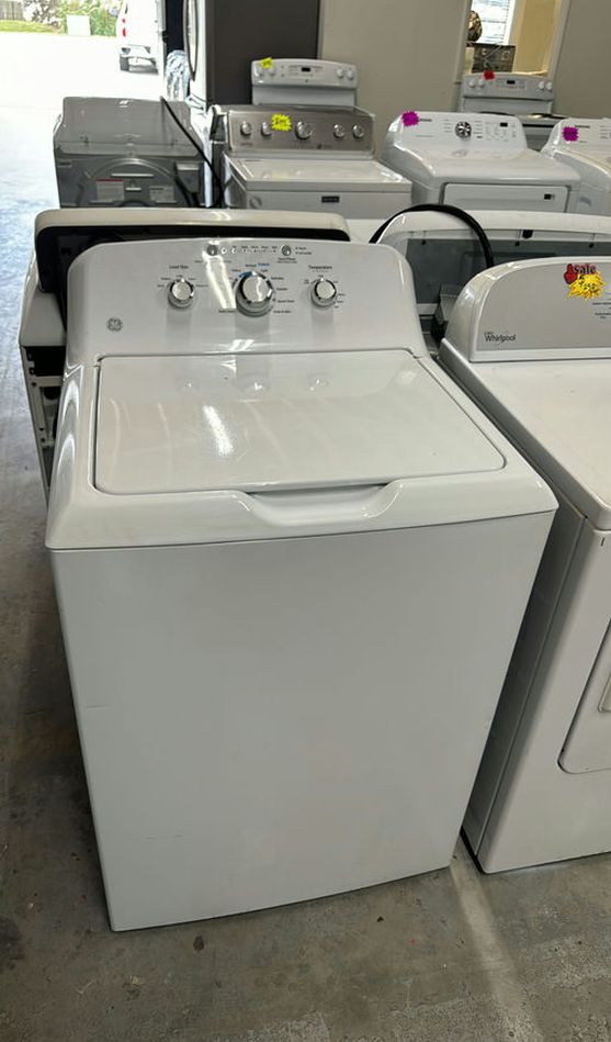 GE Top Load Washer White - High Efficiency Quiet Operation