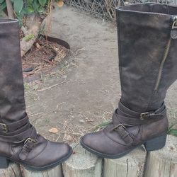 Women's Brown Riding Boots
