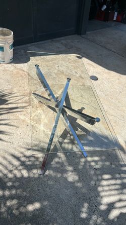 Glass table  47x23-3/4”