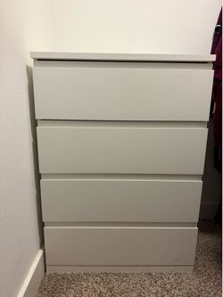 White 4-Drawer Dresser