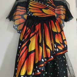 Girl's Butterfly Halloween Costume Size 6-7