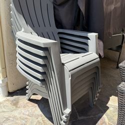 Set Of 6 Outdoor Chairs