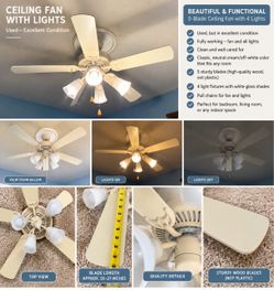 Ceiling fan.