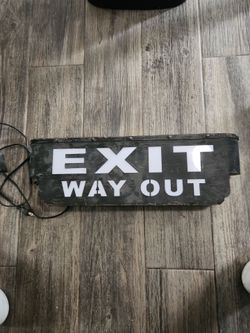 Exit sign