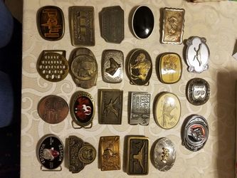 Authentic Collectable belt buckles