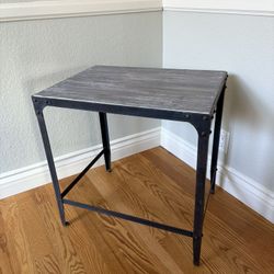 Wood and Metal Side / End Table