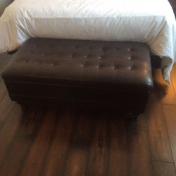 Great Brown Storage Ottoman
