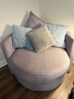 Oversized swivel Arm Chair