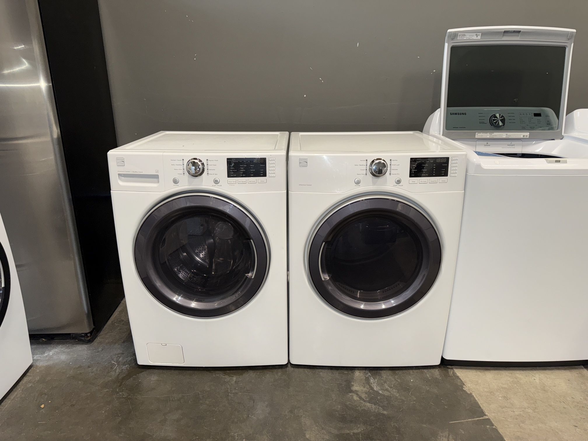 KENMORE XL CAPACITY WASHER DRYER ELECTRIC SET 