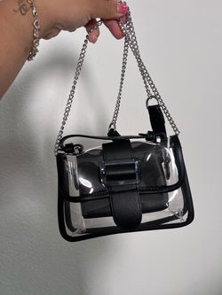 Clear purse with removable wallet