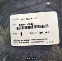 Brand New OEM Carpeted Floor Mats for Subaru BRZ Black w/  BRZ Logo--for Gen2 (in Des Moines)