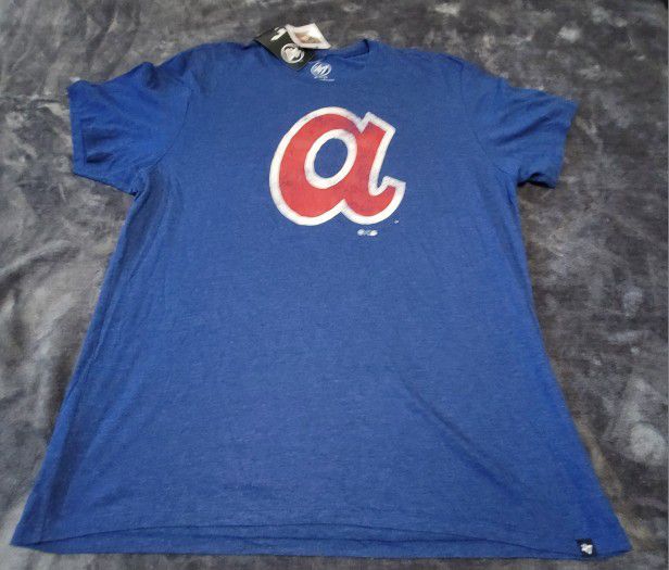 MLB 47 Brand Atlanta Braves Throwback (a) Logo T Shirt XL $35