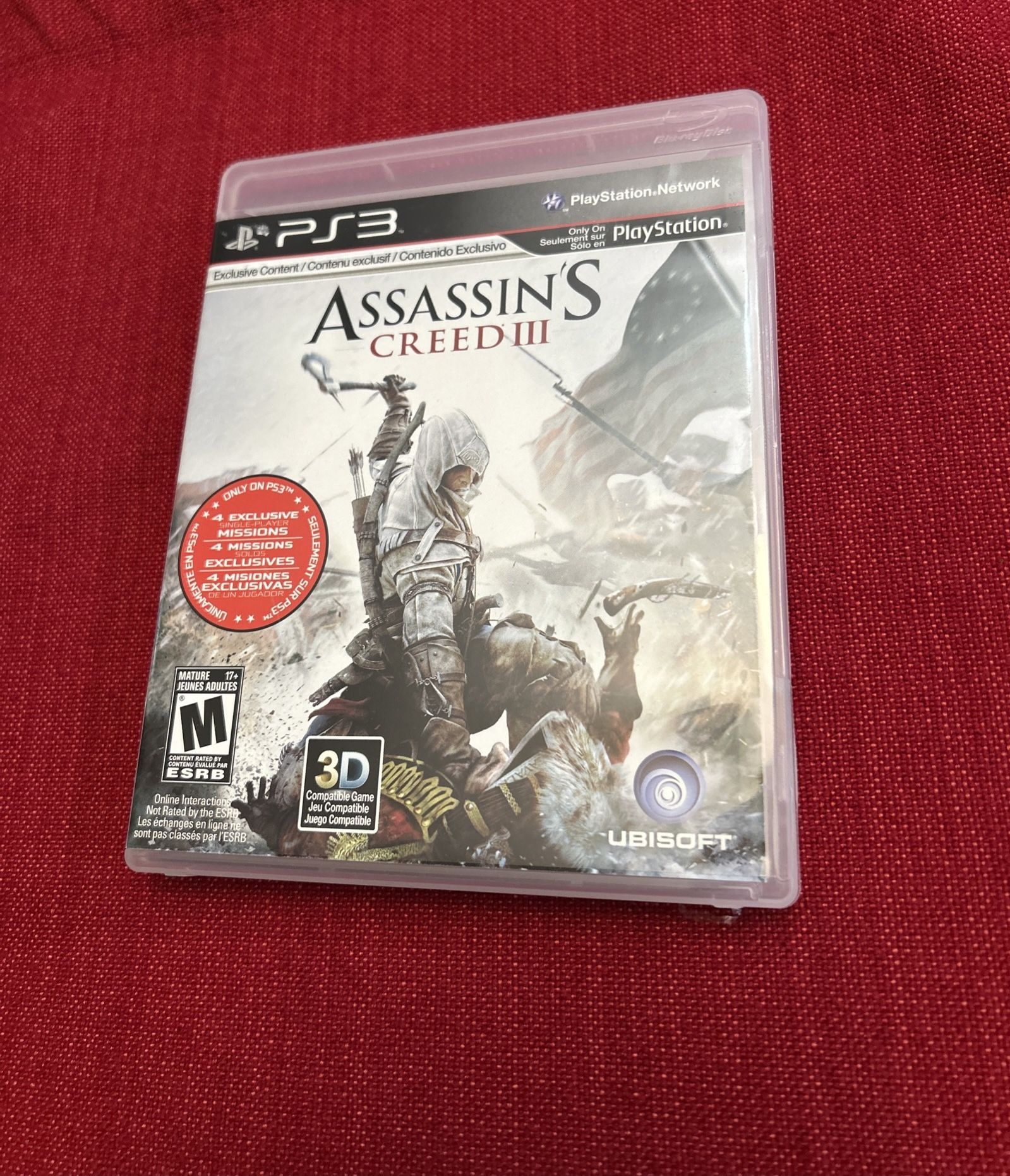 Assassin's Creed III Signature 2012 Sony Playstation 3 PS3 Complete w Manual
