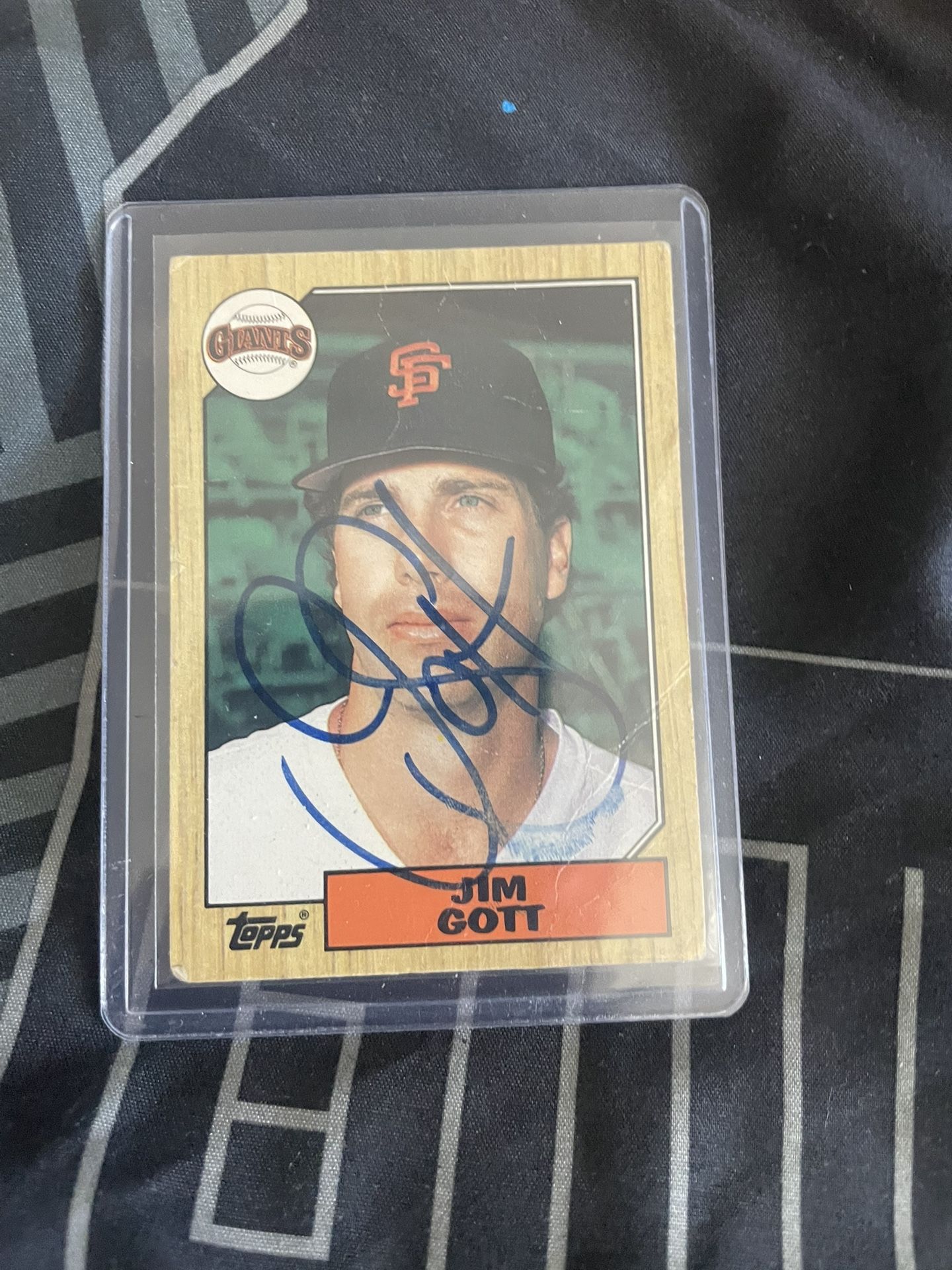 Signed Jim Got Baseball Card 