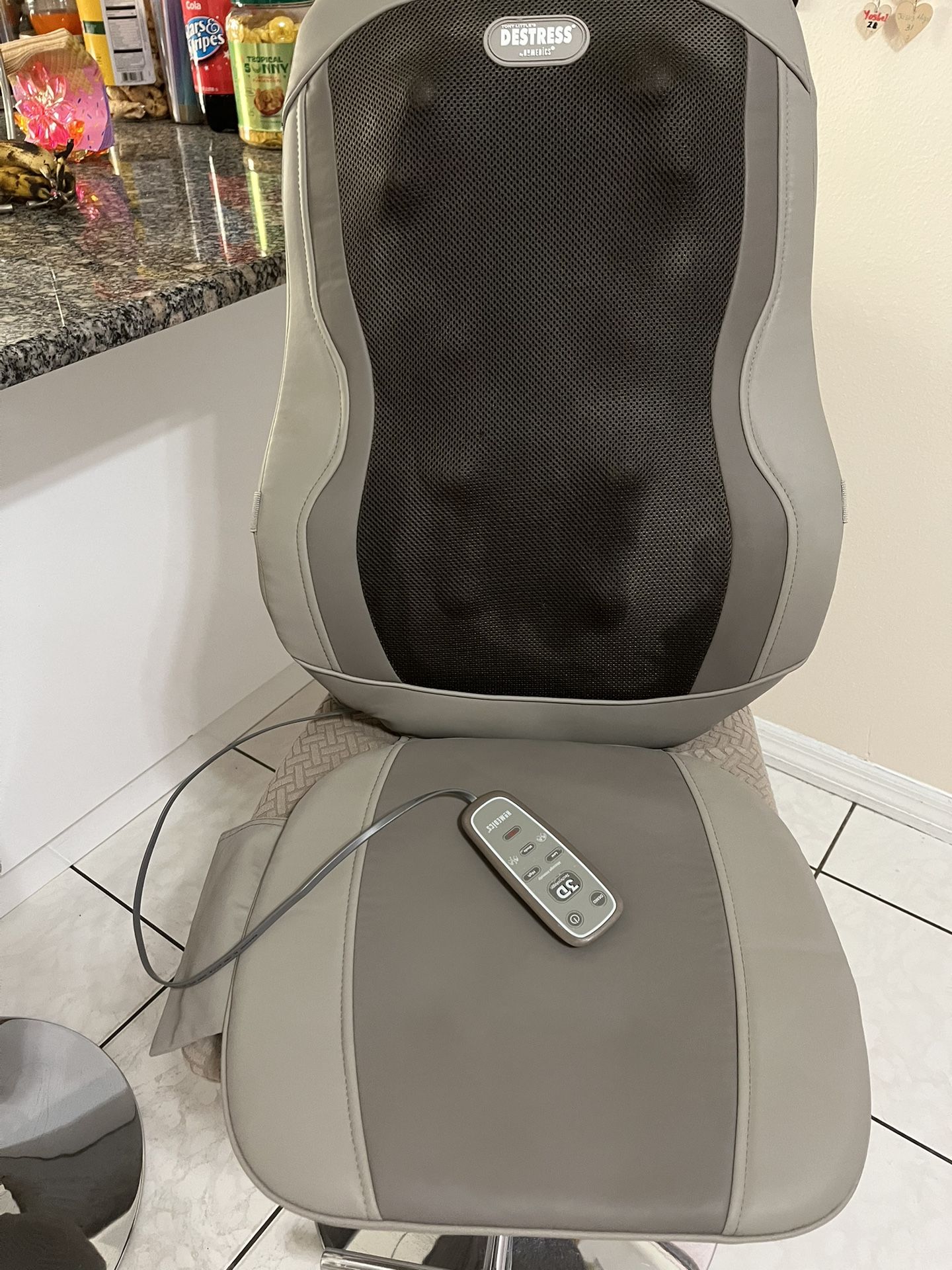massage seat to put on top of a seat works very well