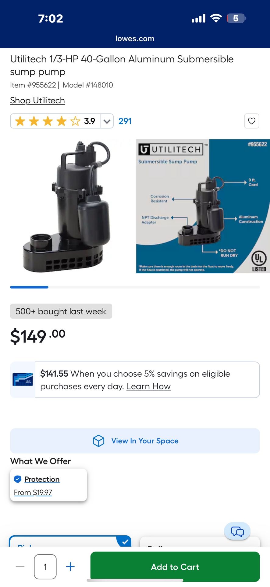 Submersible Sump Pump