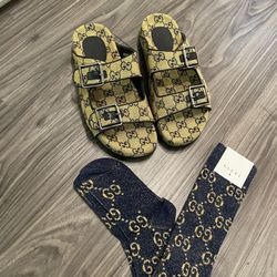 Gucci GG supreme sandals New