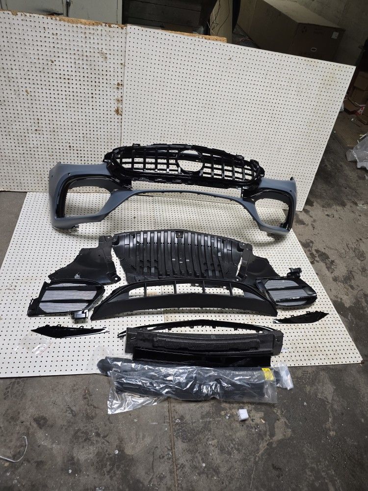 Mercedes Benz E300 front Bumper AMG E63 style body kit conversion for w(contact info removed)-2023 E450 E43 E53