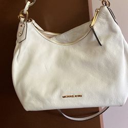 MK Leather White Purse