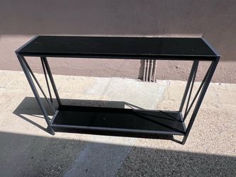 Black side table