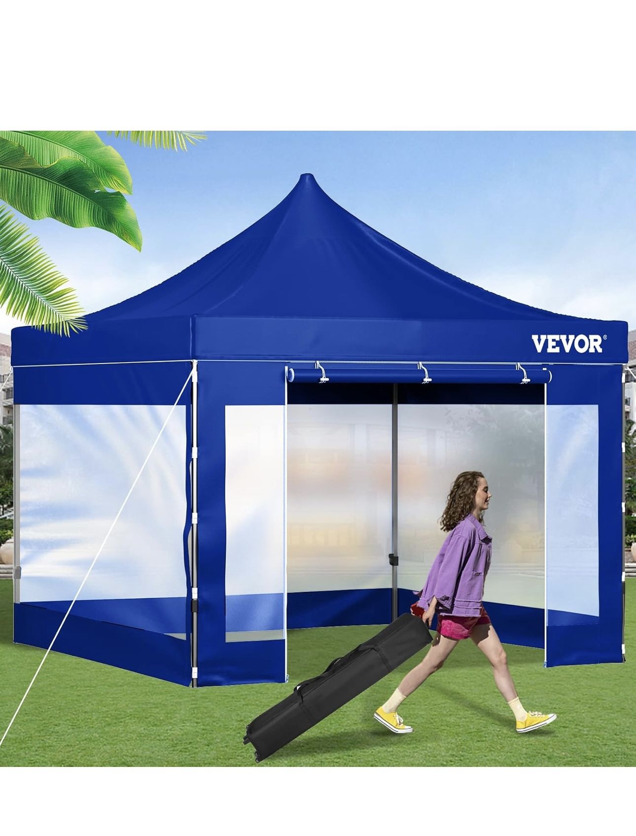 Carpa 10ft X 10ft Con Paredes Nueva